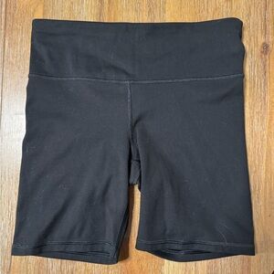 Black Athletic Bike Shorts Women's